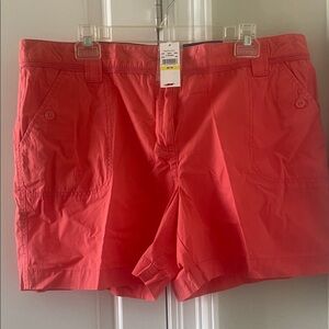 Van Heusen Women's Bright Red Cargo Shorts Size 16